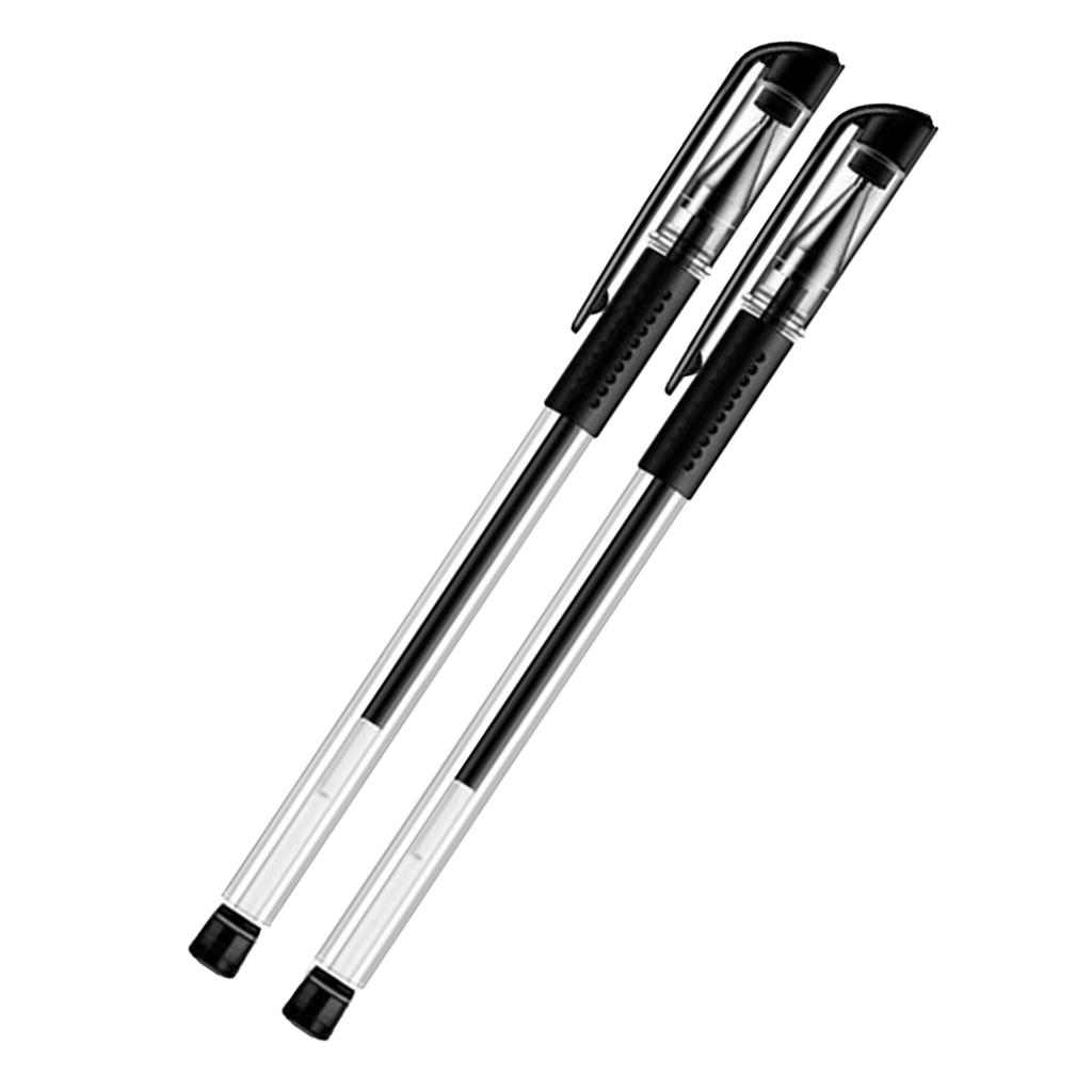 2Pcs Ballpoint Pen Black 0.5mm Ballpoint Pen Ink Writing Ballpoint Pen for Office School 0.5mm