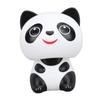Solar Powered Nodding Panda Figurine ABS Light Sensing Cute Smiling Panda Car Dashboard Ornament for