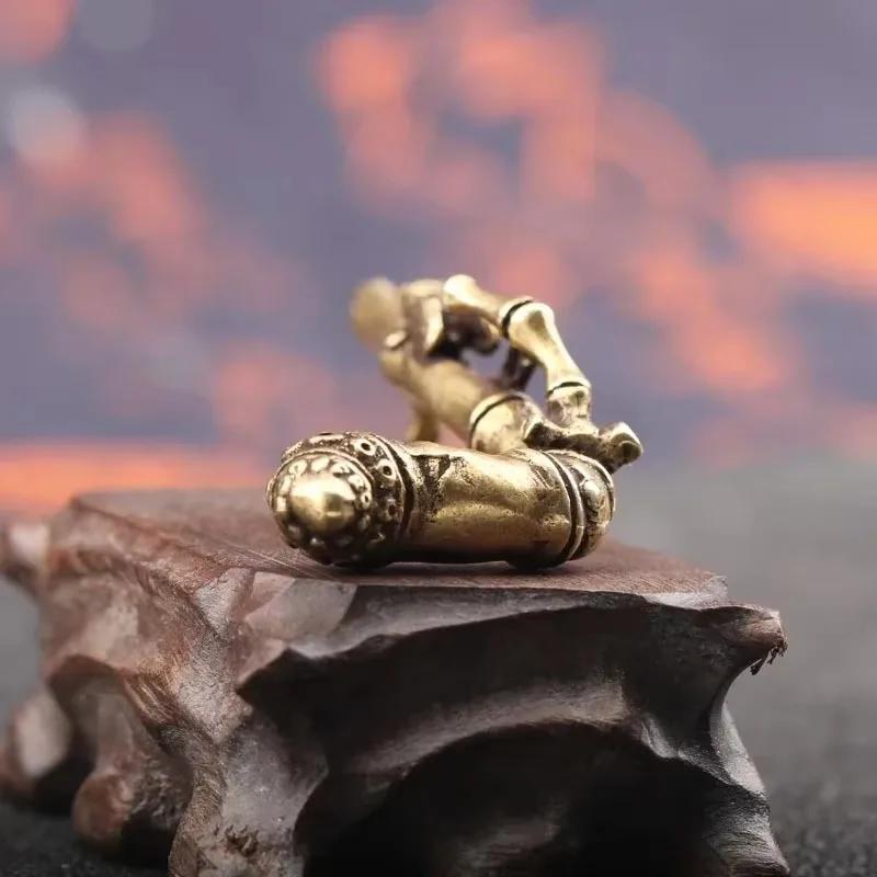 1 Buc Arzător de Tămâie din Cupru Pur Bambus Fly Peace Decorațiuni Alamă Vintage Lemn de Santal Incensor Ornamente Masă de Ceai Decor Acasă