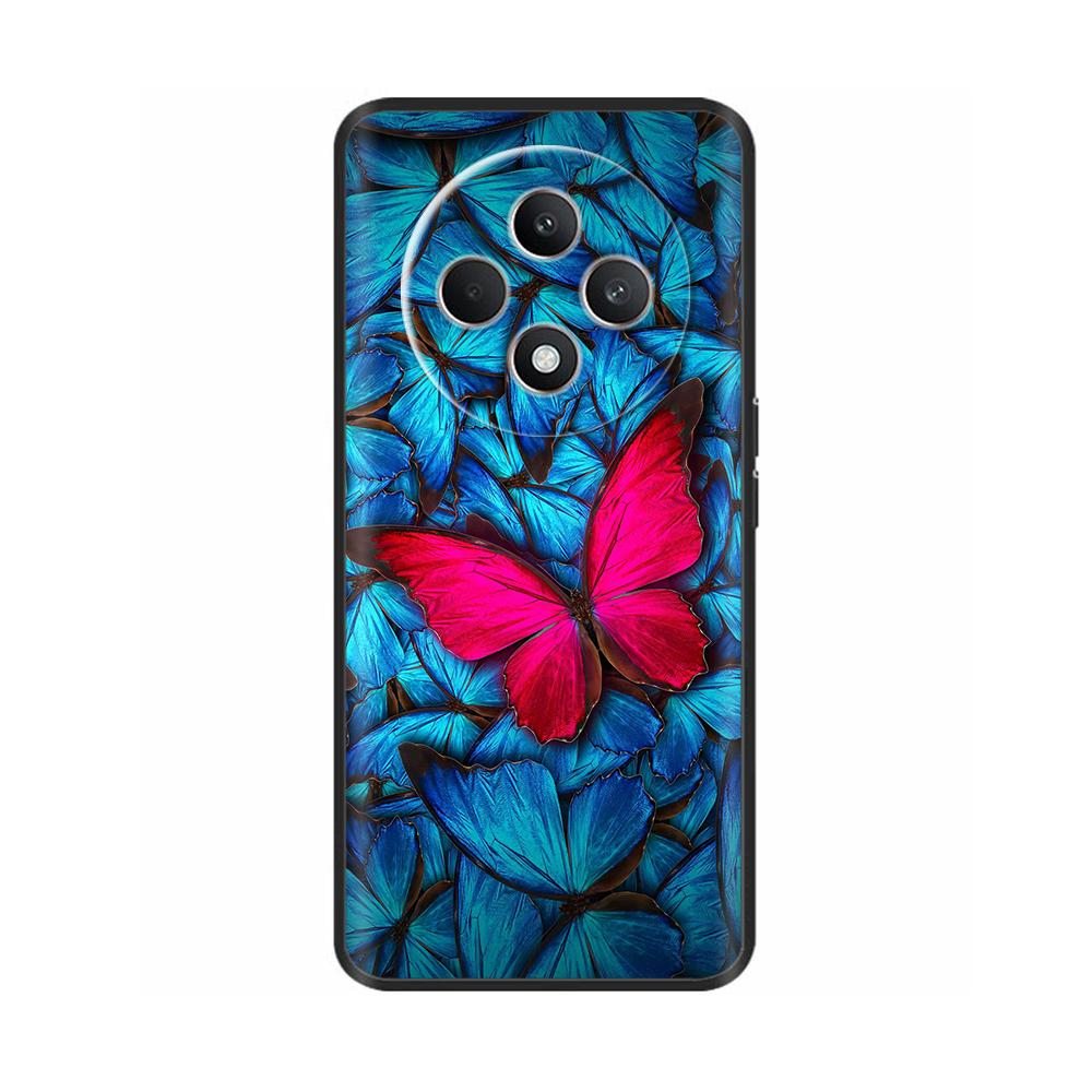For Oppo Reno 12F 4G Case Reno12 F 5G Shockproof Cover Cute Painted Soft Black Silicone Phone Cases For OPPO Reno12F 4G 5G Coque