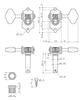 GOTOH Gitarre Kluson Offen 06M Gold Mechaniken, Typ, Übersetzung, Knopf, 3+3, (28362GX) SE780-06M-GG