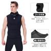MORGEN SKY Wetsuit 3mm Wet Vest Hooded Vest Inner Warm Jersey Lining Fishing Spear Fishing Diving Fishing 1403B Men's (3XL)