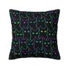 Cute Black Cat Throw Pillow Case Decor Home Fashion Cushions Cover For Sofa Chair Polyester Pillowcase Doublesided Printing