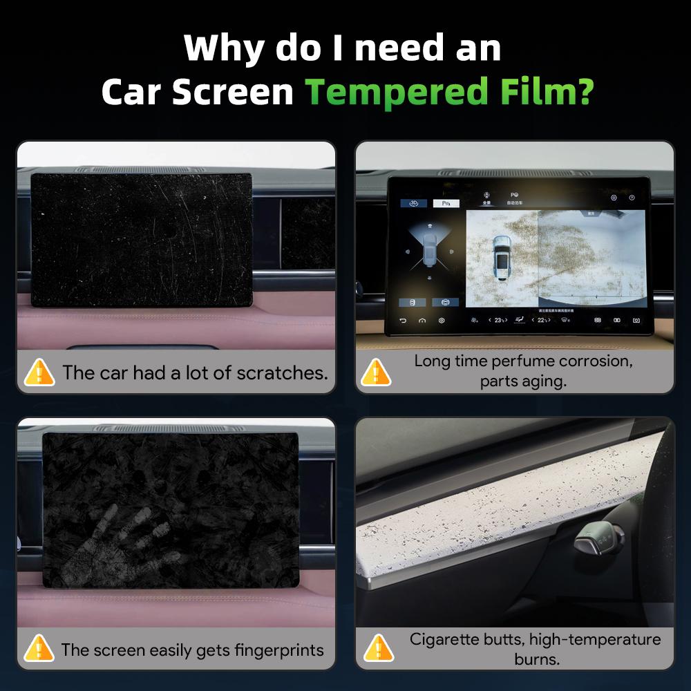 Car Tempered Glass Protective Film For BYD Formula Leopard 5 Titanium 5 2025+ GPS Navigation Dashboard Display Screen Protector