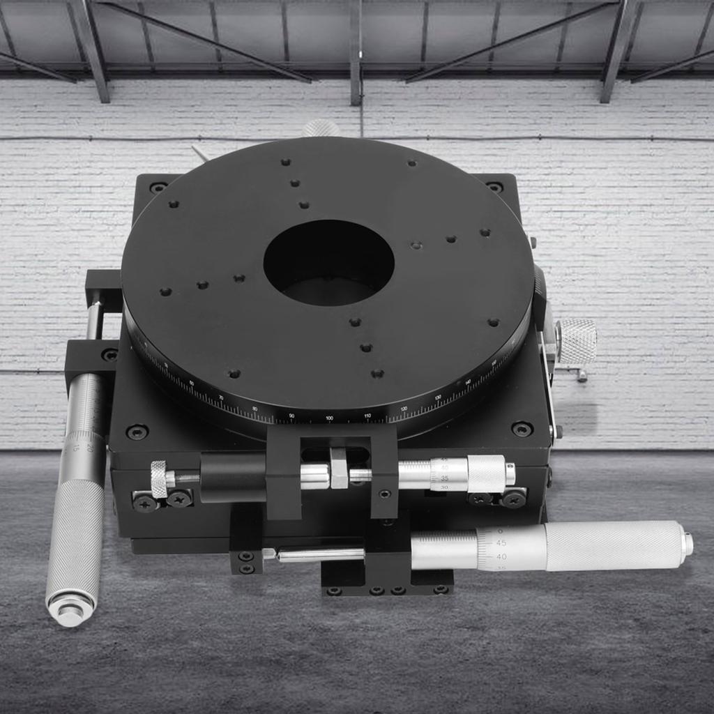 SEMXYR160 XYR 3 Axis 160x160mm Fine Tuning Platform Optical Displacement Table Cross Guide