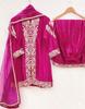 Damen Bollywood Party Wear Chiffon Seide Salwar Anzug Palazzo Indischer Designer Salwar Kameez