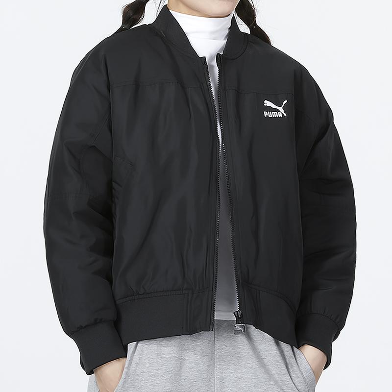 Puma Sports Casual Warm Jacket Down Coat Women Jacket Black 535585-01