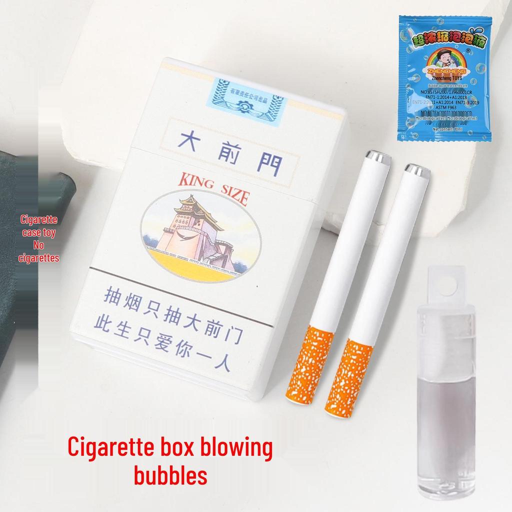 Bubble Blowing Cigarette Case Prank Toy - Adult Stress Relief & Quit Smoking Aid
