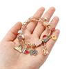 Fashion Jewelry for Charm Bracelet Gold Plated Copper Alloy Unisex Anniversary Gift