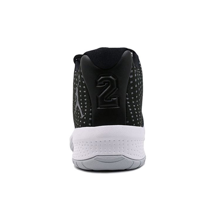Jordan B. Fly Round Toe Comfortable Fabric Shock Absorbing Non-Slip Wear-Resistant Low-Top Basketball Shoes Men sneaker Black 910209-011