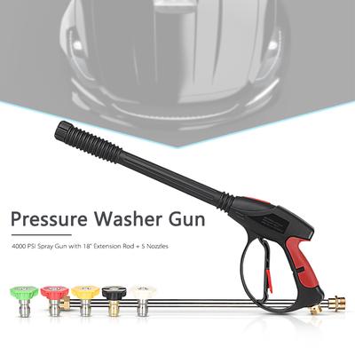 Υδροπλυστικό Υψηλής Πίεσης 4000PSI Βενζινοκίνητο Πιστόλι Ψεκασμού Λόγχη/Ραβδί Κιτ & 5 Ακροφύσια