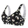Chinese Style Red Front Buckle Middleaged and Elderly Underwear Women's Printed Wide Shoulder Straps Tank Top Oversized Bra
