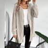 Fashion Women's Zipper Hoodie Casual Long Fashion Coat