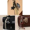 Miu Cartoon Bear Bag Charm With Handmade Fabric Keychain For Fashionable Bags
