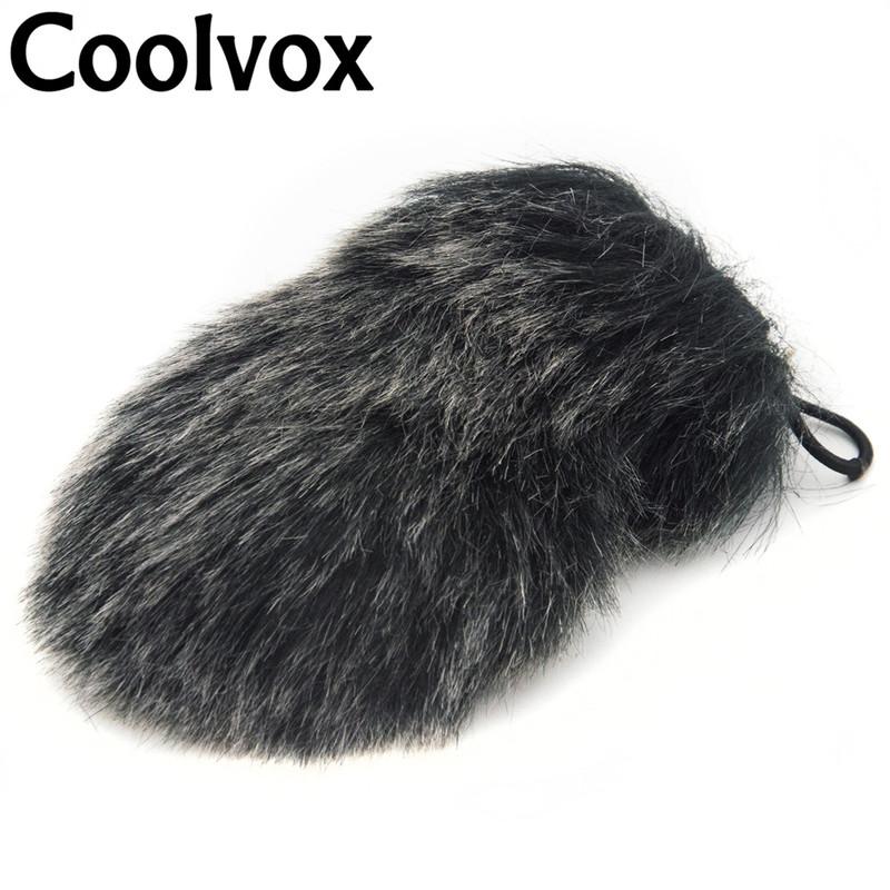 Coolvox Artificial Fur Wind Shield Microphone Windshield Windscreen Muff for Microphone 6.5cm