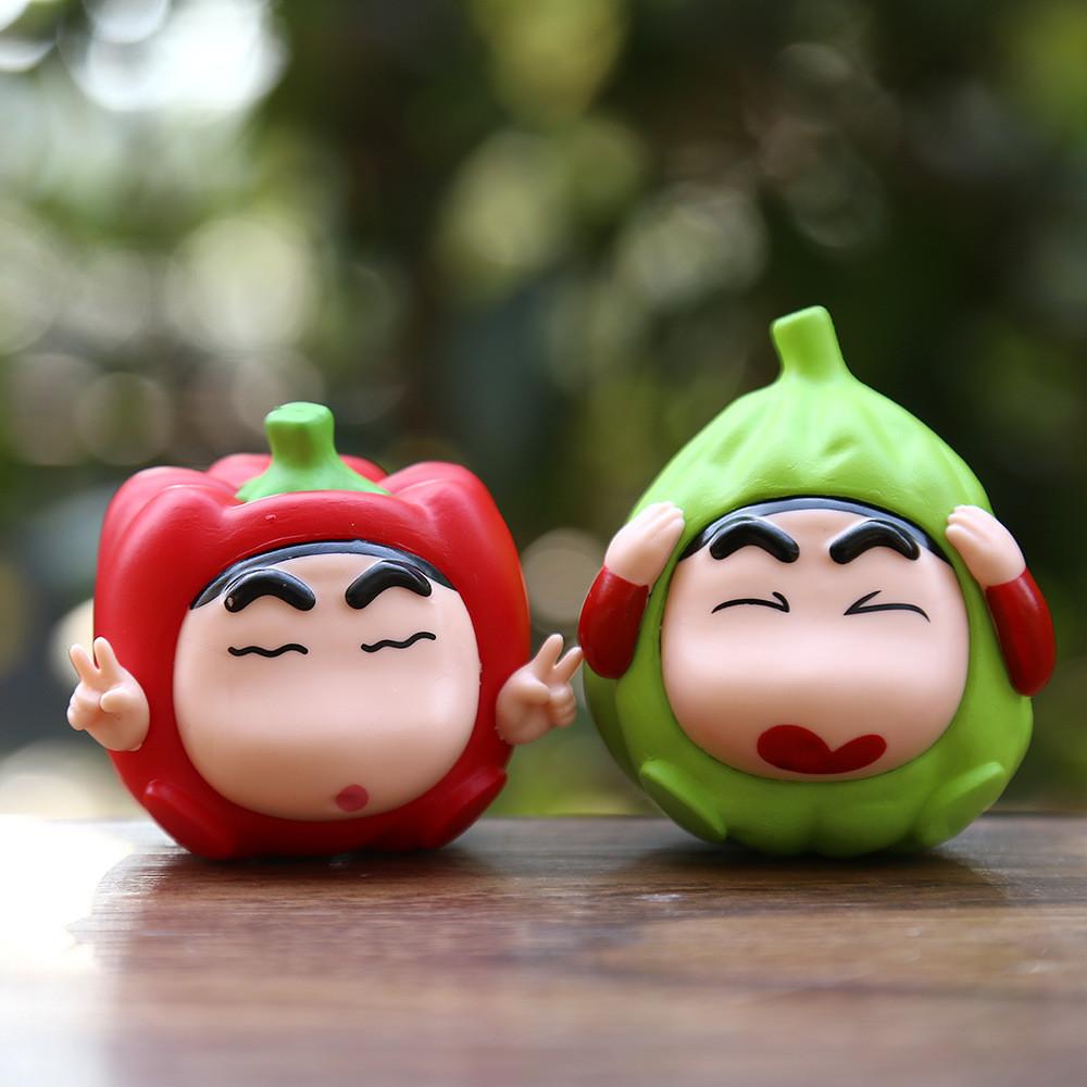 Crayon Shin Fruit Chan Pvc Desktop Decor  Action Figure Model For Collectors