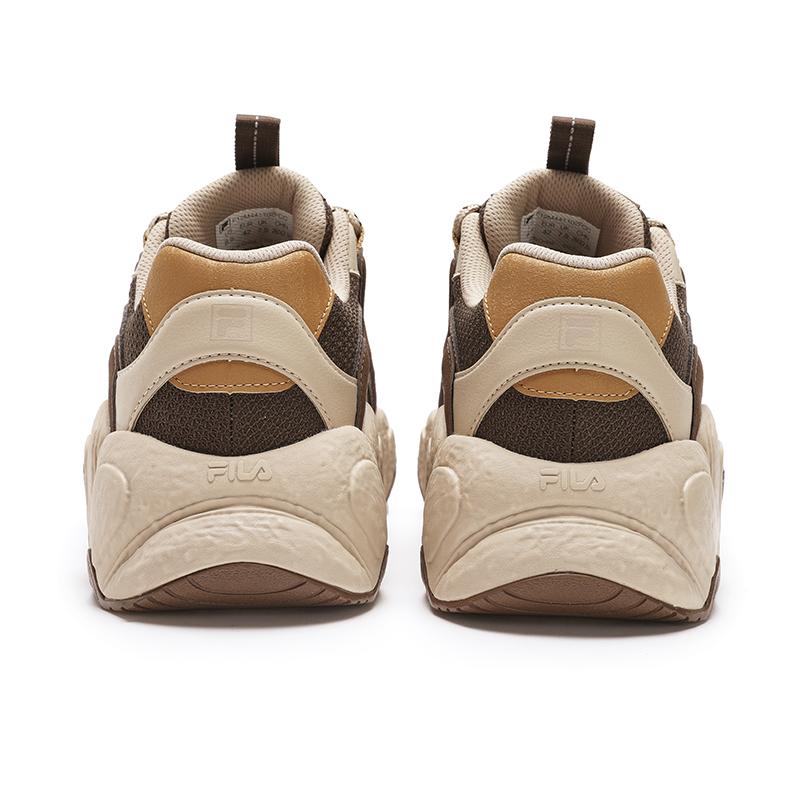 FILA Croissant Comfortable Versatile Non-Slip Wear-Resistant Sweat-Absorbing Low-Top Running Shoes Men sneaker Coffee Dark-Brown F12M441102FCC