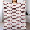 CMU Fire Up Throw Blanket Cozy Sofa Blanket for TV Watching Napping