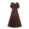 Damen Frühling Neu Europäischer und Amerikanischer Stil Tüll Dreieckstuch Midi-Kleid