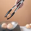 Silicone Food Tong Stainless Steel Grillingtongs Silicone Non-slip Cooking Clip Clamp Bbq Salad Tools Grill Kitchen Accessories