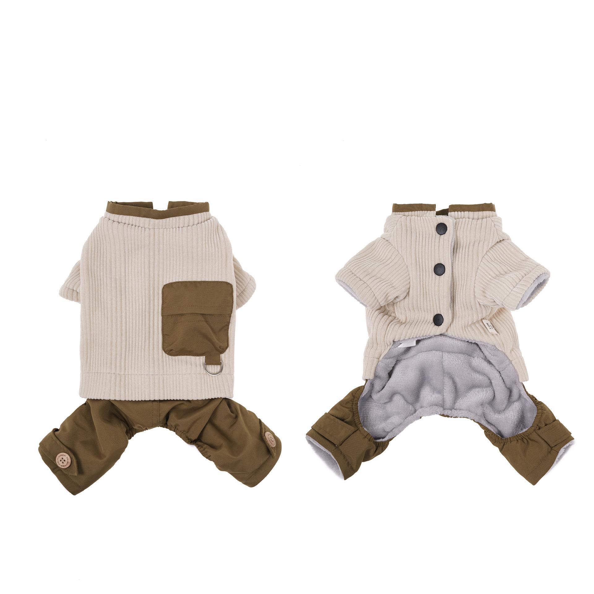 

Новая одежда для собак, удобная фланелевая одежда для собак на четырех лапах, приятная к коже, мягкая и теплая одежда для собак L