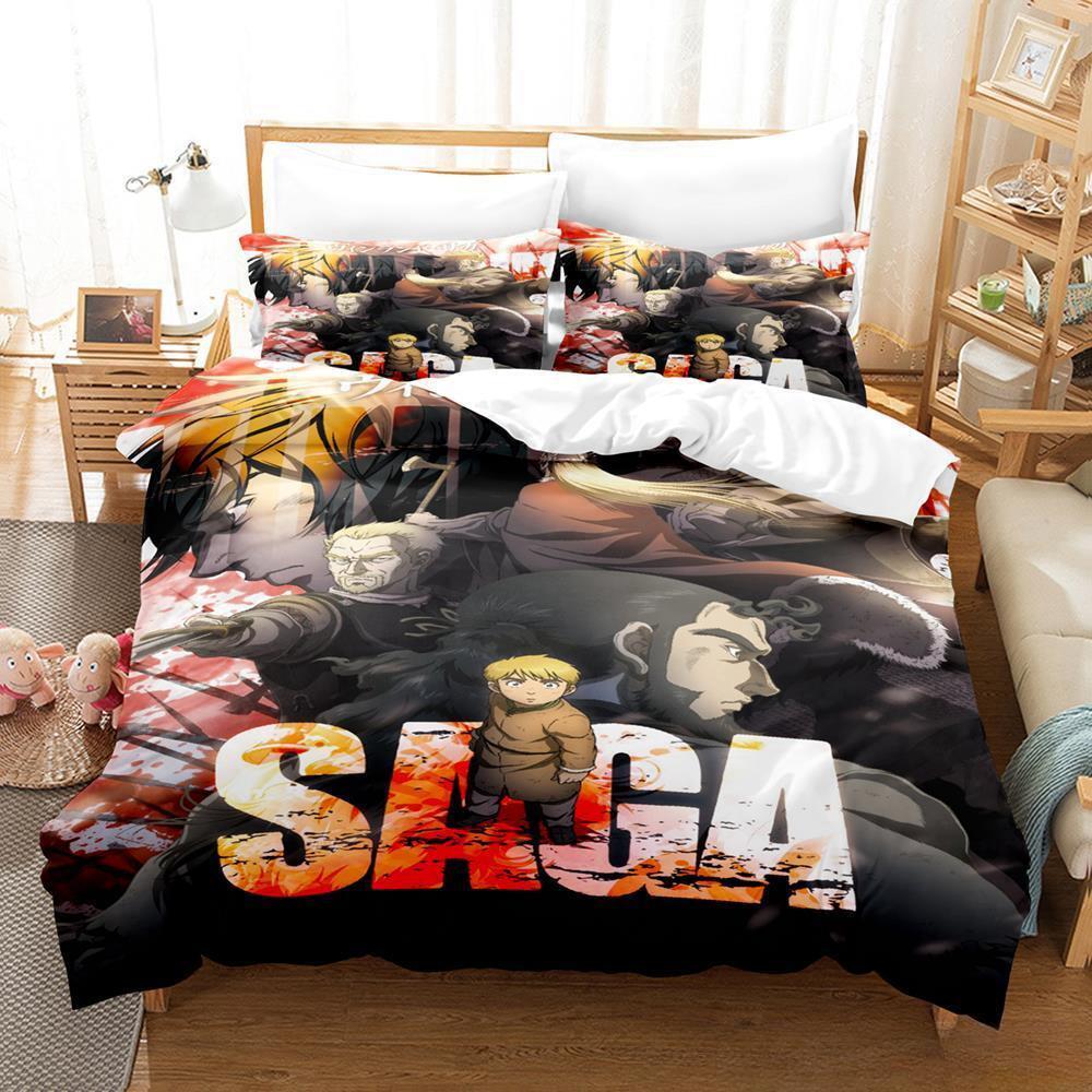 3d Print Anime Vinland Saga Bedding Set Single Twin Full Queen King Size Bed Set Adult Kid Bedroom Duvet cover Sets Home Textile