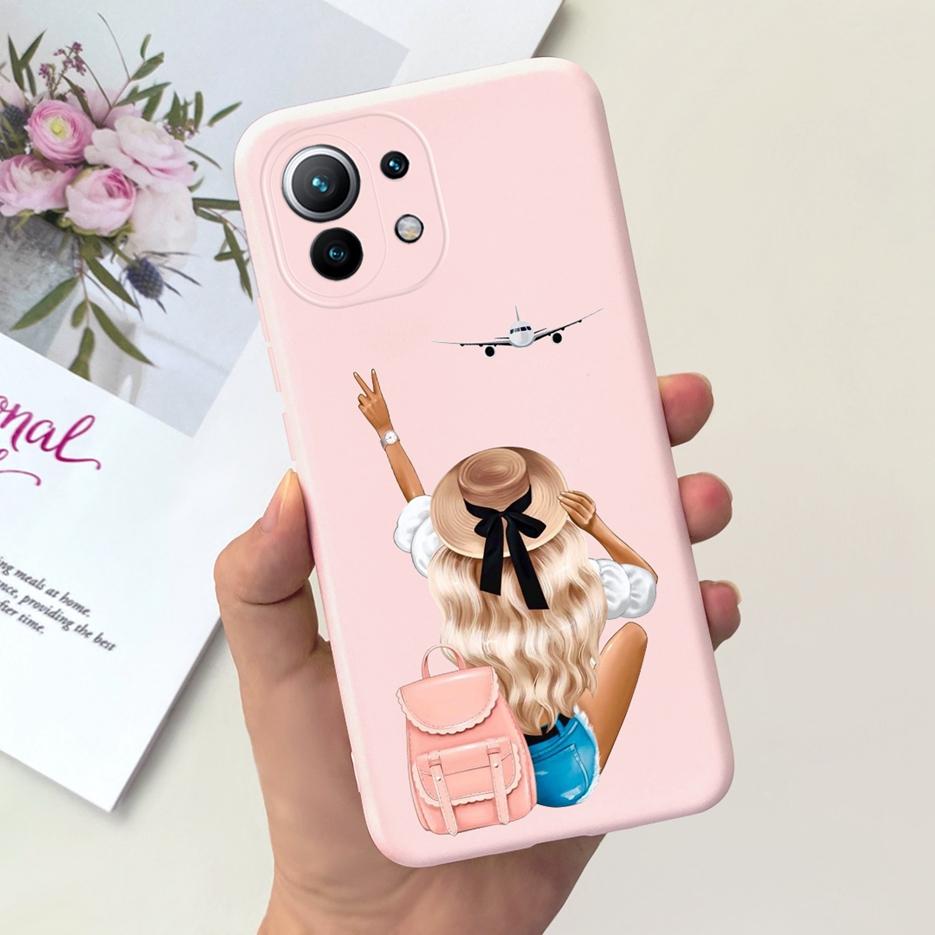 For Xiaomi Mi 11 Lite 5G Case Cute Fashion Painted Cover Soft TPU Phone Case For Xiaomi Mi 11 Pro Mi11 Lite 11Lite Fundas Bumper