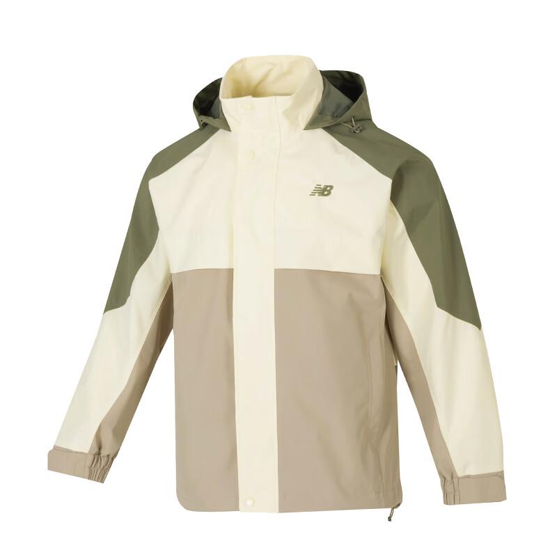 New Balance Jackets Men s Beige Hooded Moderate Other AMJ51310-DEK M