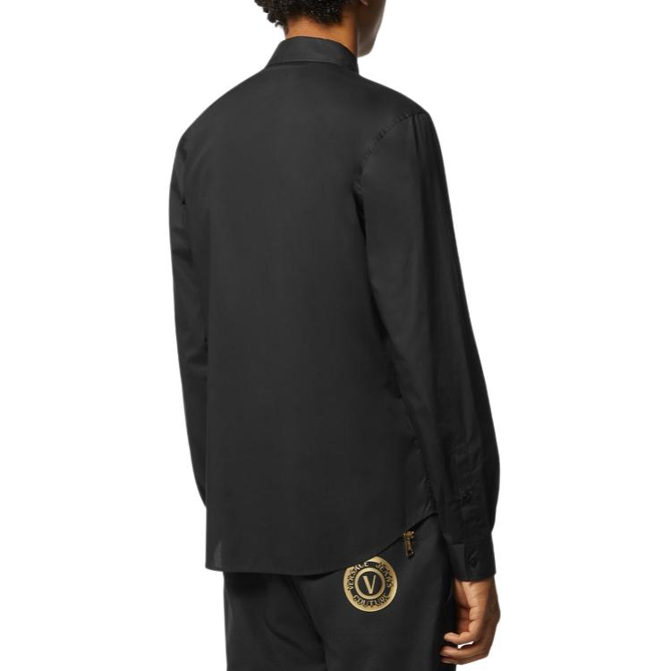 VERSACE JEANS COUTURE SS24 Shirt Men's Black E76GALYS1-ECN002-E899