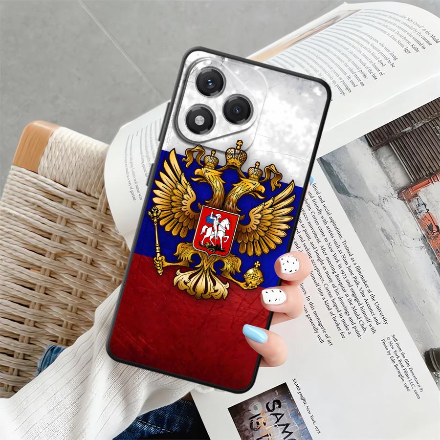 Case for Honor 90 Lite 70 8X X9c X8 X9 X9a X7 X7a Soft Back Phone Cover Russia Russian Flags