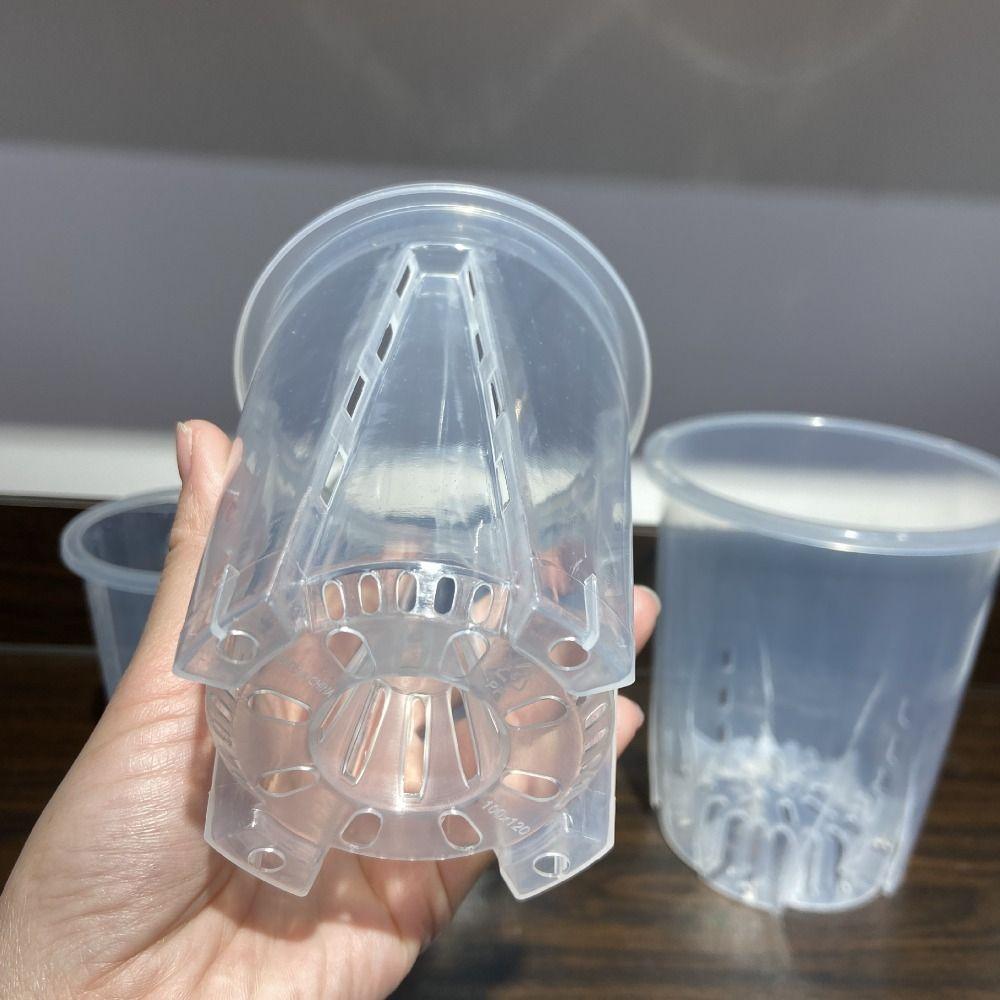 

12 шт. 3,9 дюйма 4,7 дюйма Горщик для орхідей Пластиковий садовий горщик Аксесуари Пересадка в приміщенні 4.7 inch-12pcs