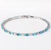 Luxury Rainbow Iced Out Zircon Tennis CZ Bracelet Women's Stretch Adjustable Bracelet Hippie Fashion Accessories Jewelry Gifts