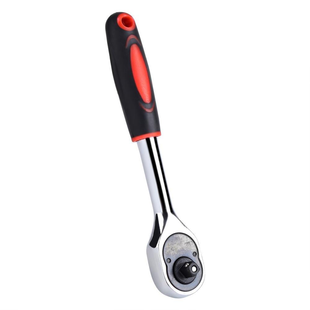 inch Swivel Ratchet 155mm Overall Ratchet Socket Direction Swivel Teardrop Repair Hand Tool xuuyuu. 1/4 Handle, 6.3mm Drive, Length, 24-Tooth Gear,