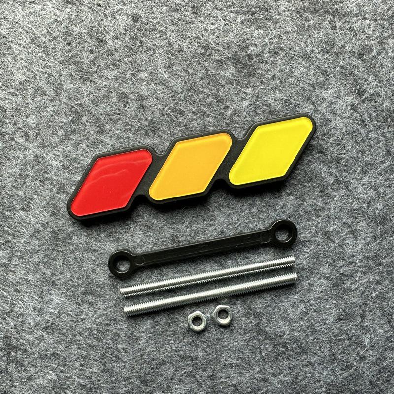 Tre-farget 3-gitter-emblem for Toyota for Tacoma 4Runner Tundra Highlande Modifisert dekorativ stripe av luftinntaksgitter
