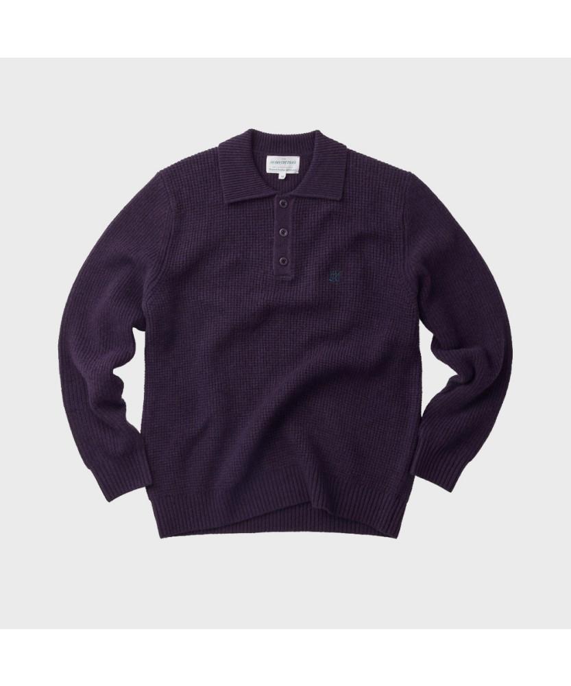 HENRY COTTONS [British Sporting Club] Waffle Polo Knit Abwaw26711Ppx