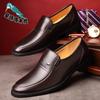 Classic Soft Leather Men's Leather Shoes Business Dress Casual Breathable Middle-aged Leather Shoes Medium and Old Leather Shoes