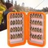 40pcs High Carbon Steel Hook Insects Flies Fishing Lures Bait Fishing Tackle Accessory