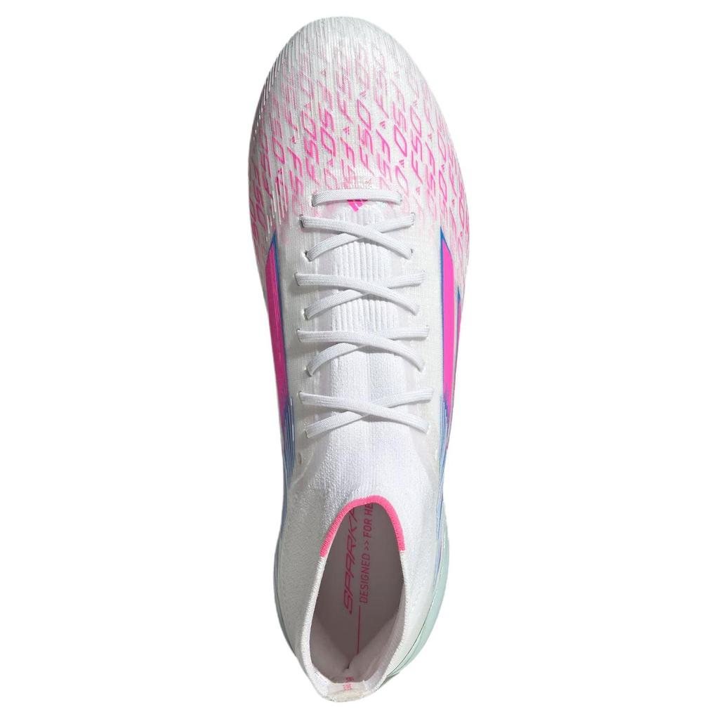 Adidas  Adizero F50 Sparkfusion Elite Mid FG AG Future Icons Trinity Pack Women Sneakers White Cloud-White Lucid-Pink JH7650