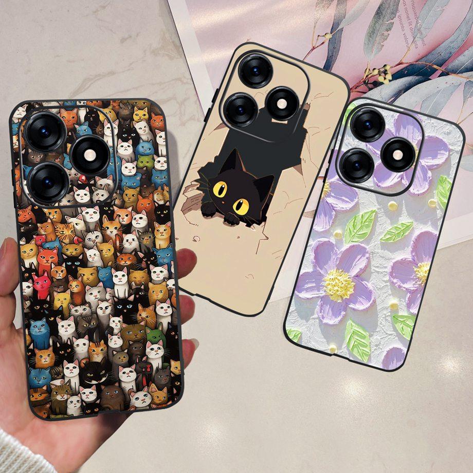 For Tecno Spark 10 10c 10 Pro Phone Case Spark10 KI5k KI5m KI5q KI7 Back Cover Soft Transparent TPU Slim Funda Dragon Astronaut