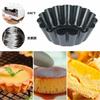 Culturaltu Egg Tart Pans, Mini Tart Pans, Set of 12 Muffin Cake Pans, Steel Mini Pie Pans, Muffin Baking Cups, Cupcake and Cookie Pans with Lined Pans