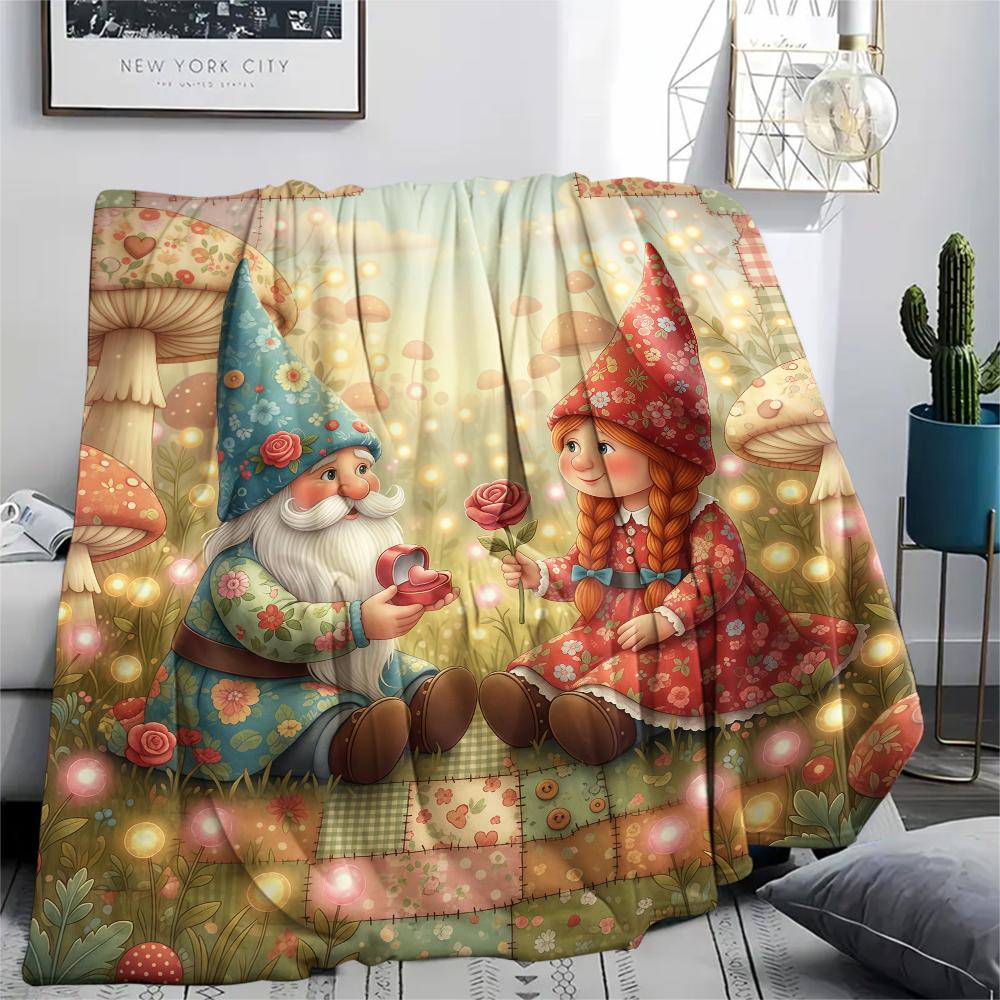 1 Stück Valentinstag Druck Flanelldecke, Hohe Qualität, Bequem für Alle Jahreszeiten, Heimdekoration, Perfekt für Weihnachten, Geburtstagsgeschenk