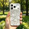 Акриловая задняя панель и ТПУ бампер для iphone Air 18 Pro Max XS Max 15 14 12 XR 11 13 16 Plus 17 Pro Цветы и бабочки hone Чехол Ударопрочная крышка
