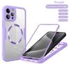 Magnetic For Magsafe 360 Full Body Front+Back Clear Case For iPhone 16 15 11 12 13 14 Pro Max Silicone Bumper Shockproof Cover