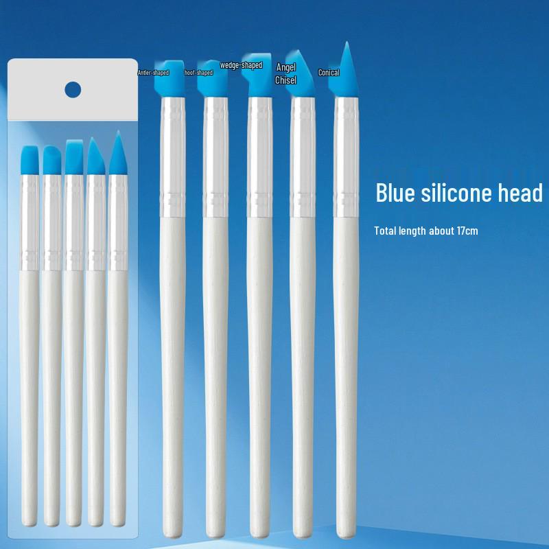 Dual-Ended Silicone Nail Art Tool: Smudge & Dot Pen