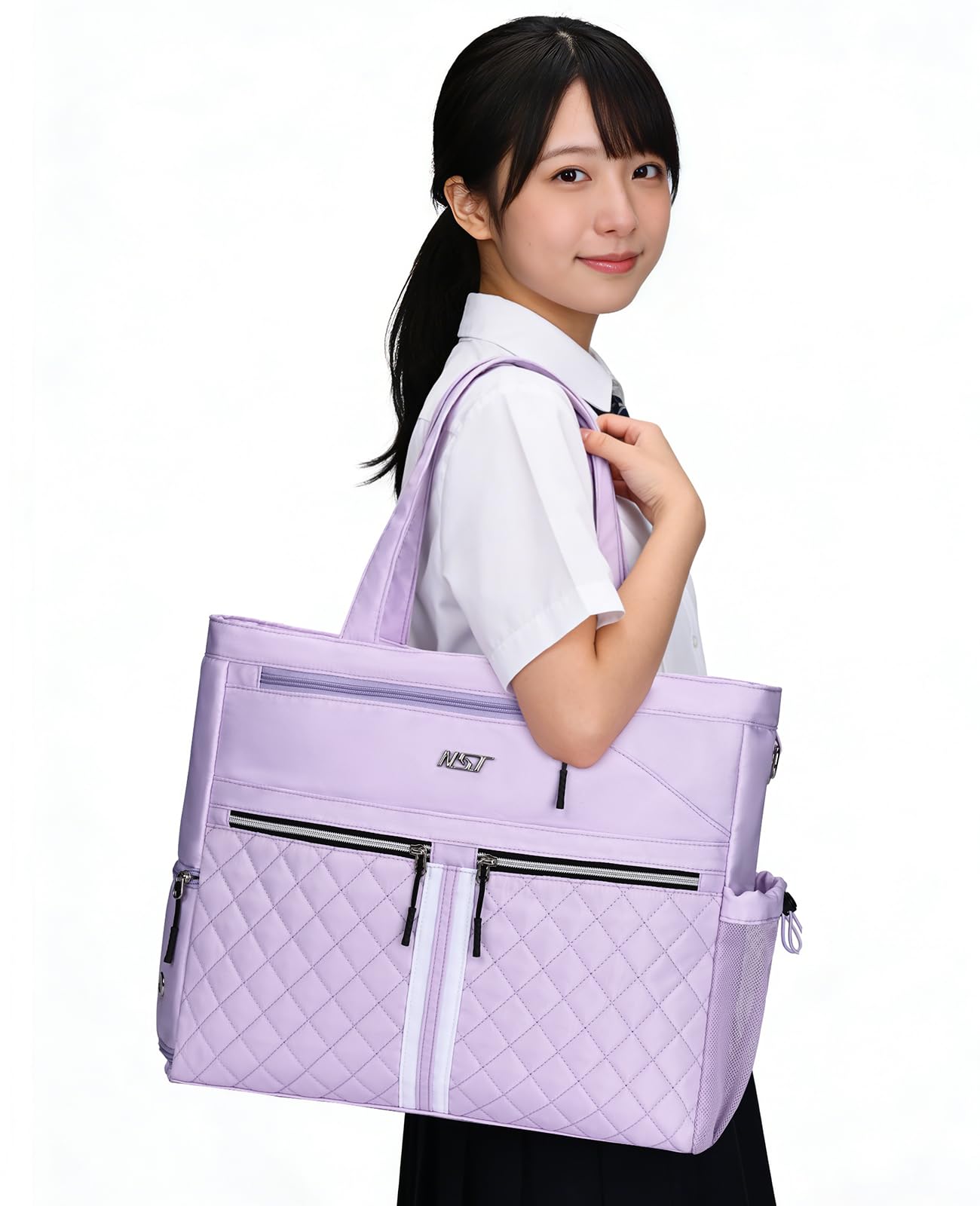 IAWINI Tennis Tote Bag shoe Large Quilted Pickleball Waterproof Unisex Gym Bag (with compartment), Bag, & Lightweight,