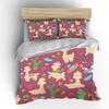 Mexican-Themed Cartoon Alpacas And Cacti Print Bedding Set 1 Duvet Cover 2 Pillowcases For Adult Children Luxury Gift Full Size