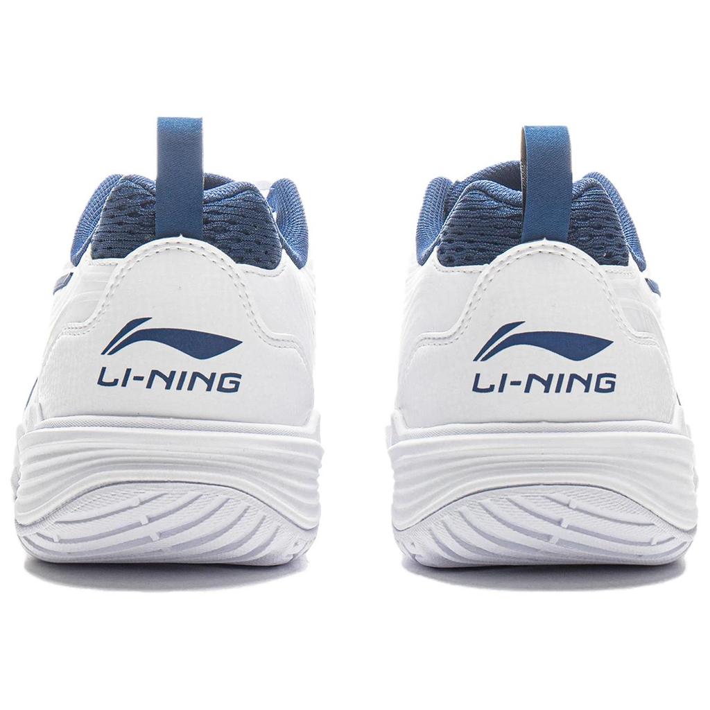 Li Ning Flying Eagle Comfortable Simple Breathable Lightweight Low-Top Badminton Shoes Unisex sneaker White Navy-Blue AYTU001-9