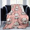 1PC Cute Cartoon Cat Throw Blanket - Seasonal Home Decor, Soft Warm Blanket for Bed or Couch, for Decorating Your Own Sofa and Living Room,