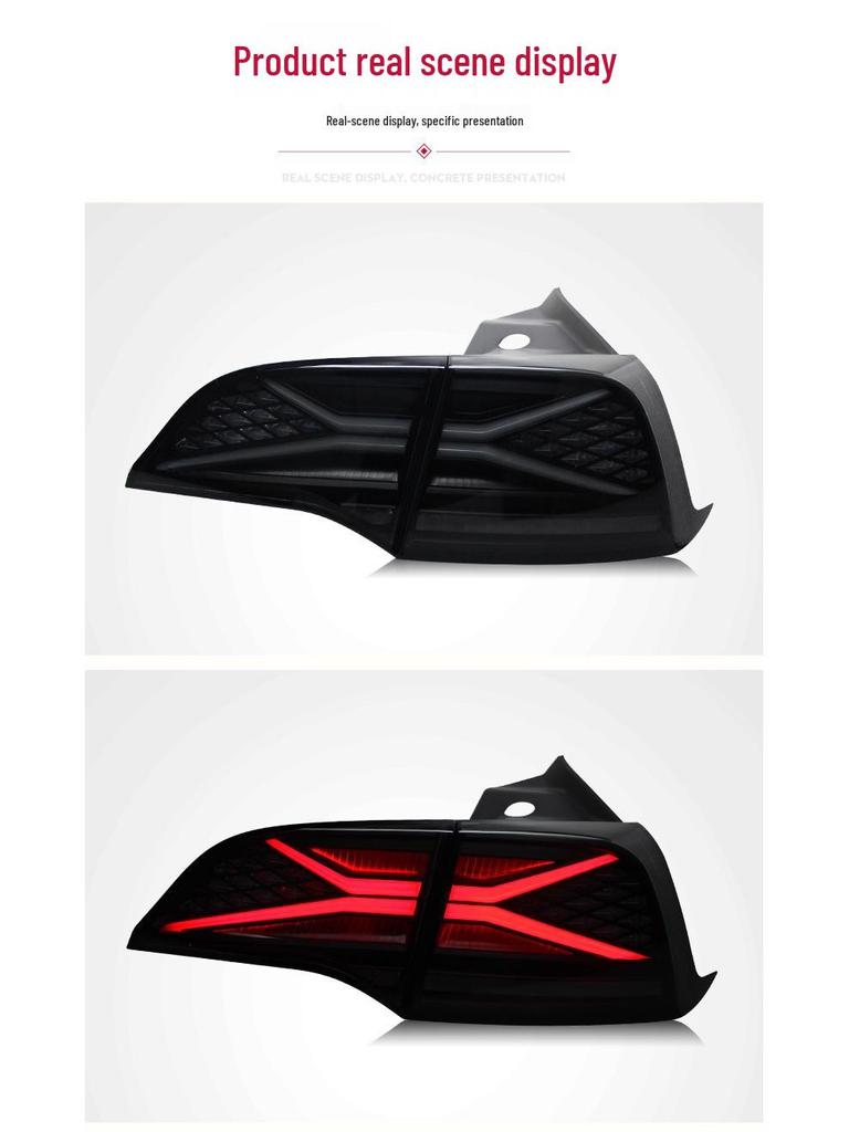 Tesla Model 3/Y LED Taillight: Knight Rider DRL, Sequential Turn Signal
