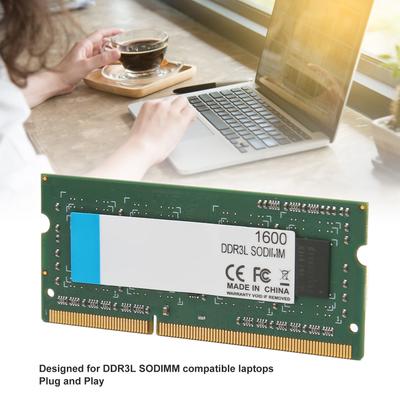 Pamięć RAM DDR3L SODIMM 1600MHz Szerokość 64 bity 204 piny Połączenie danych Plug and Play Pamięć RAM 1600MHz do laptopa